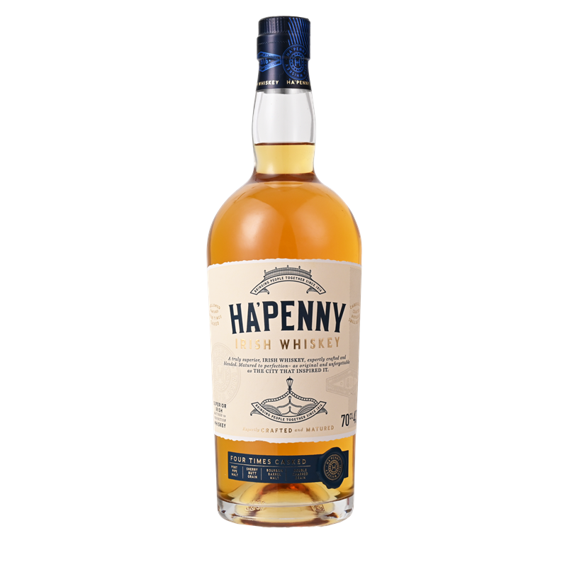 海佩利 爱尔兰威士忌 四木桶威士忌 700ml   单瓶装 洋酒 威士忌