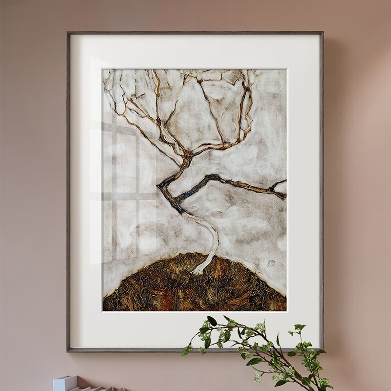 hoogerart 北欧小众复古艺术装饰画简约餐厅书房墙面挂画席勒秋树