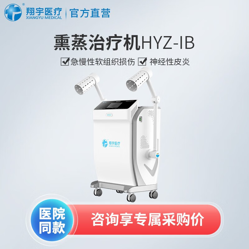 翔宇医疗 中药熏蒸治疗机双锅双控双喷头液晶面板触控操作温度可调
