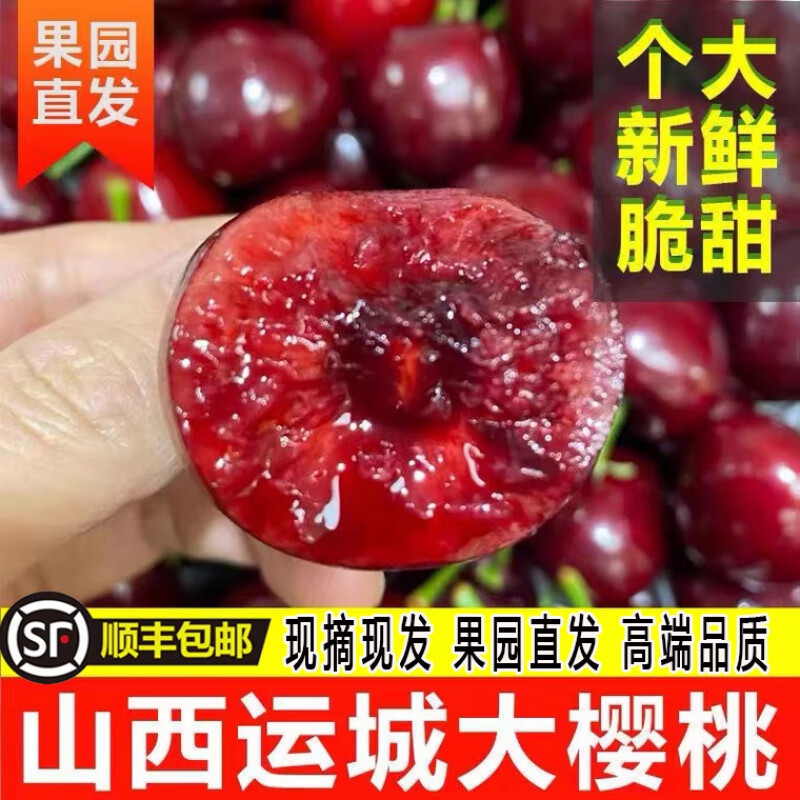 花农氏现摘山西运城绛县史村美早大樱桃新鲜樱桃国产车厘子孕妇水果 1