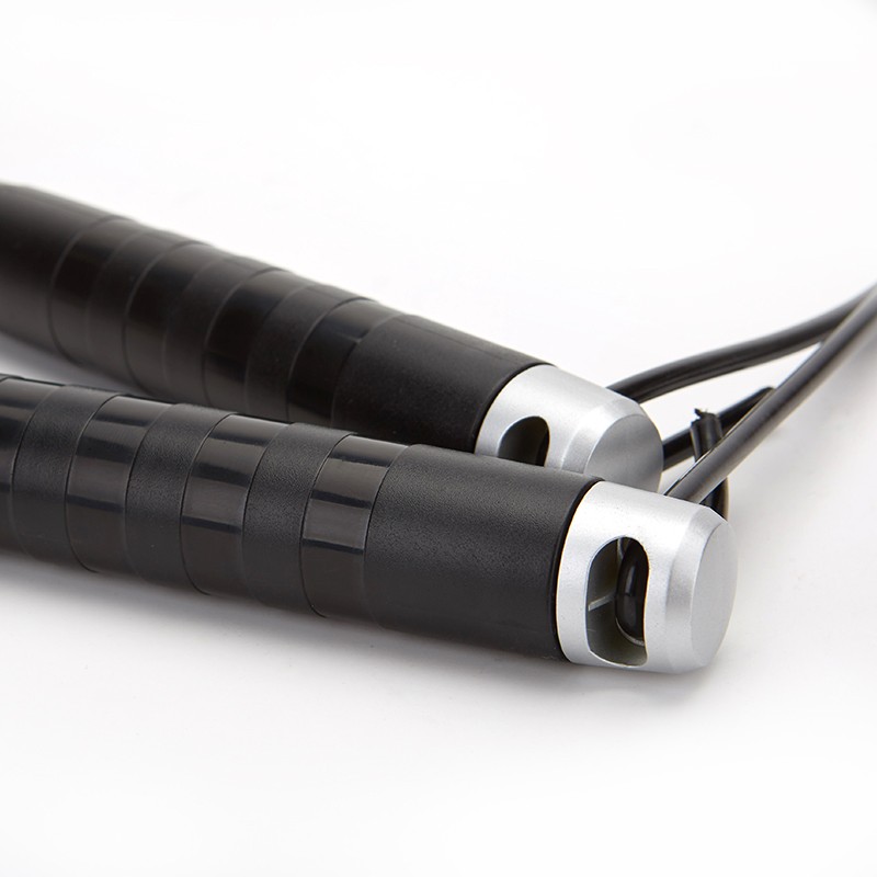 蒂尔士 跳绳成人减肥健身儿童学生中考考试轴承负重手柄钢丝绳子  魅力银负重款钢丝绳+备绳