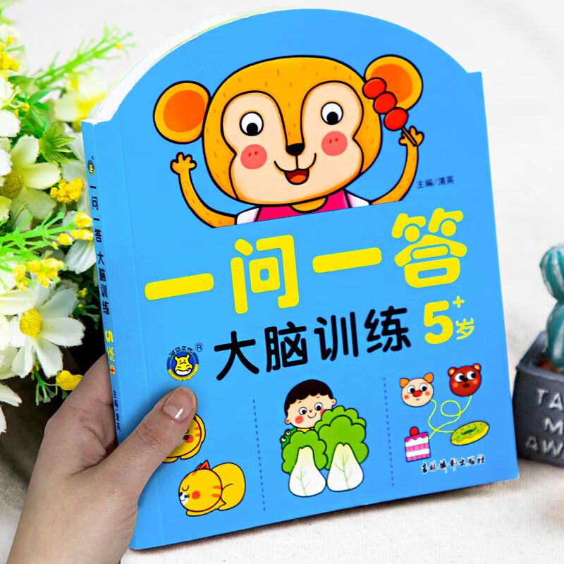 一问一答大脑训练5-6岁宝宝全脑开发逻辑思维训练幼儿园大班左右脑