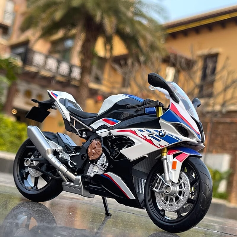 马珂垯宝马本田1000rr摩托车模型仿真合金机车男孩玩具车收藏摆件礼物