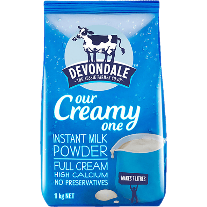 德運（Devondale）澳洲進(jìn)口德運全脂高鈣高蛋白青少年學(xué)生成人孕婦沖飲奶粉 全脂1000g奶粉 * 2