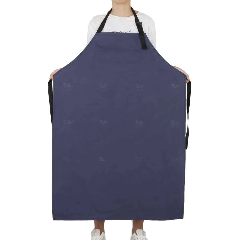 浩赢加厚防水防油围裙男女耐磨耐酸碱围腰食品厂水产加长围腰工业劳保