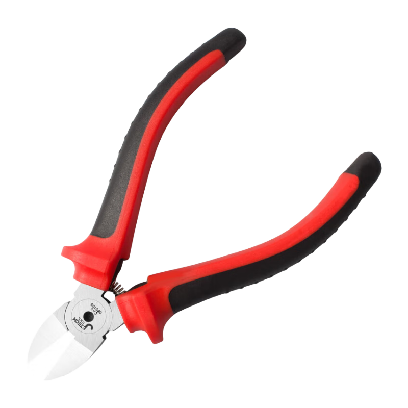 捷科(JETECH)鉗子水口鉗軟塑膠模型水口細(xì)軟銅鋁線專用剪鉗斜口鉗斜嘴鉗偏口鉗 雙色柄 5寸 PP-5