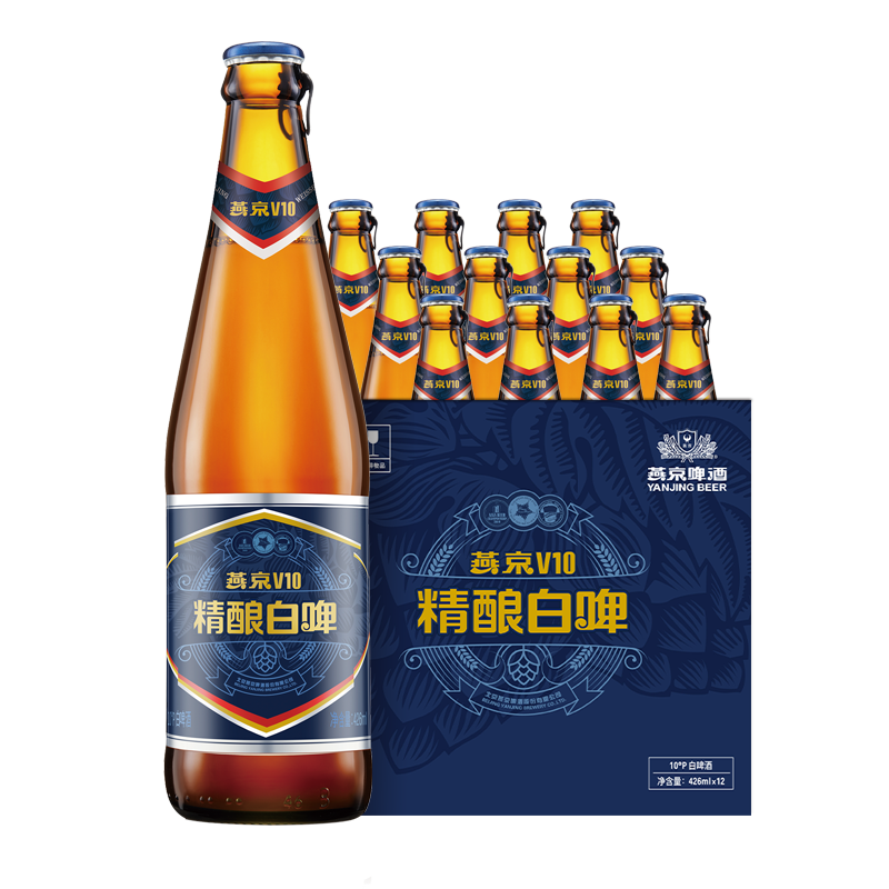 燕京啤酒 V10精酿白啤 426ml*12瓶
