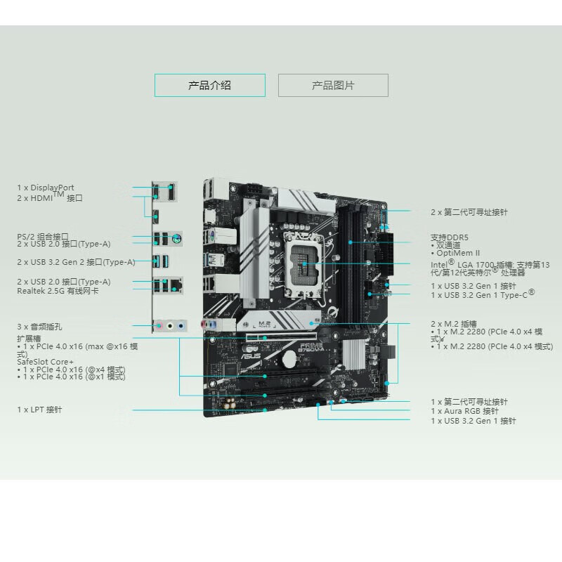 华硕 PRIME B760M-A WIFI D5 图 5
