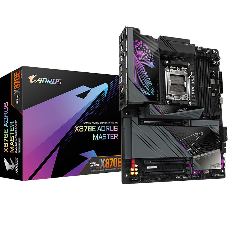 技嘉(GIGABYTE)新品X870E AORUS MASTER/X870 GAMING X WIFI7 主板DDR5支持AMD CPU AM5 7800X3D/9700X/9900X X870E AORUS MASTER超级雕