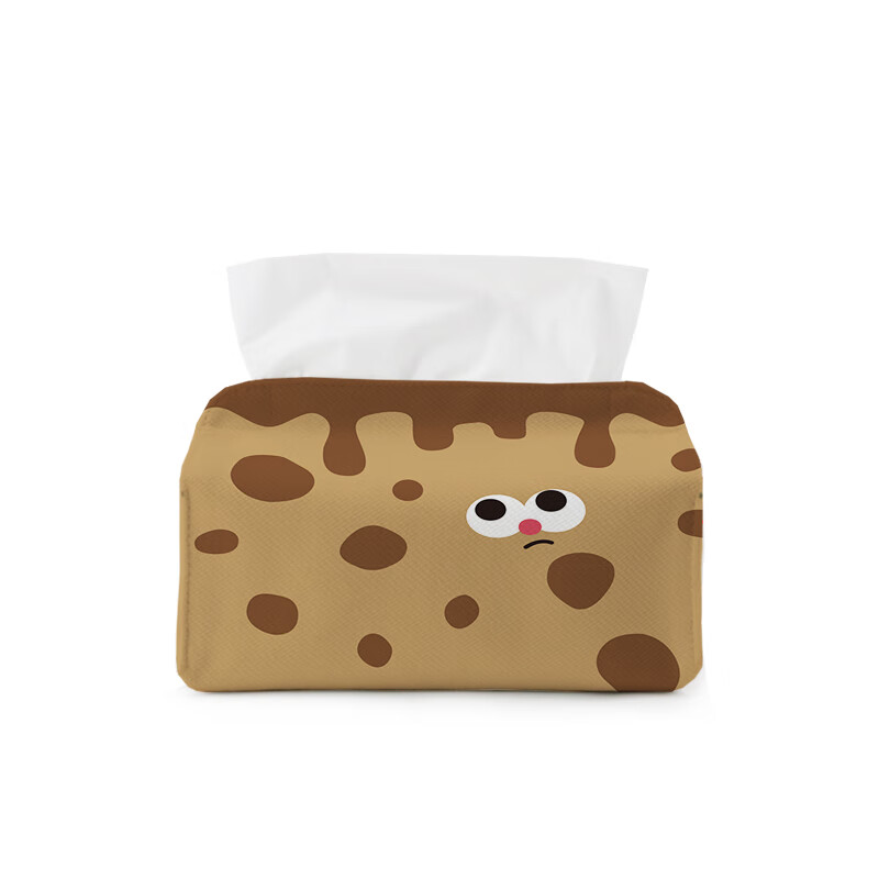hywlkj傲娇曲奇纸巾盒卡通创意可爱家用客厅桌面抽纸盒高颜值布艺纸抽