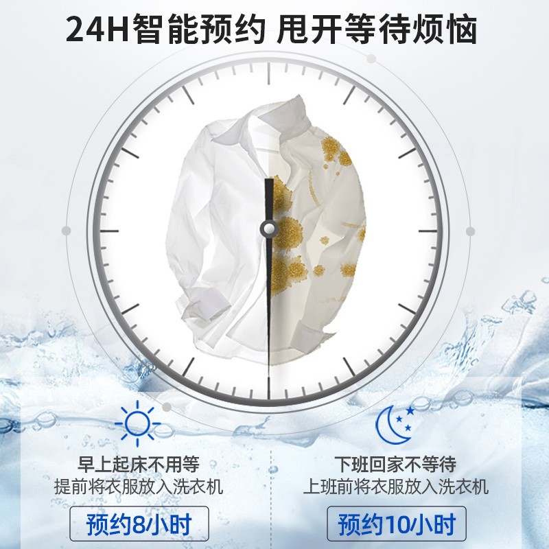荣事达(Royalstar）洗衣机 8公斤全自动波轮洗衣机 仿生洗护节能省水  透明灰ERVP192016T