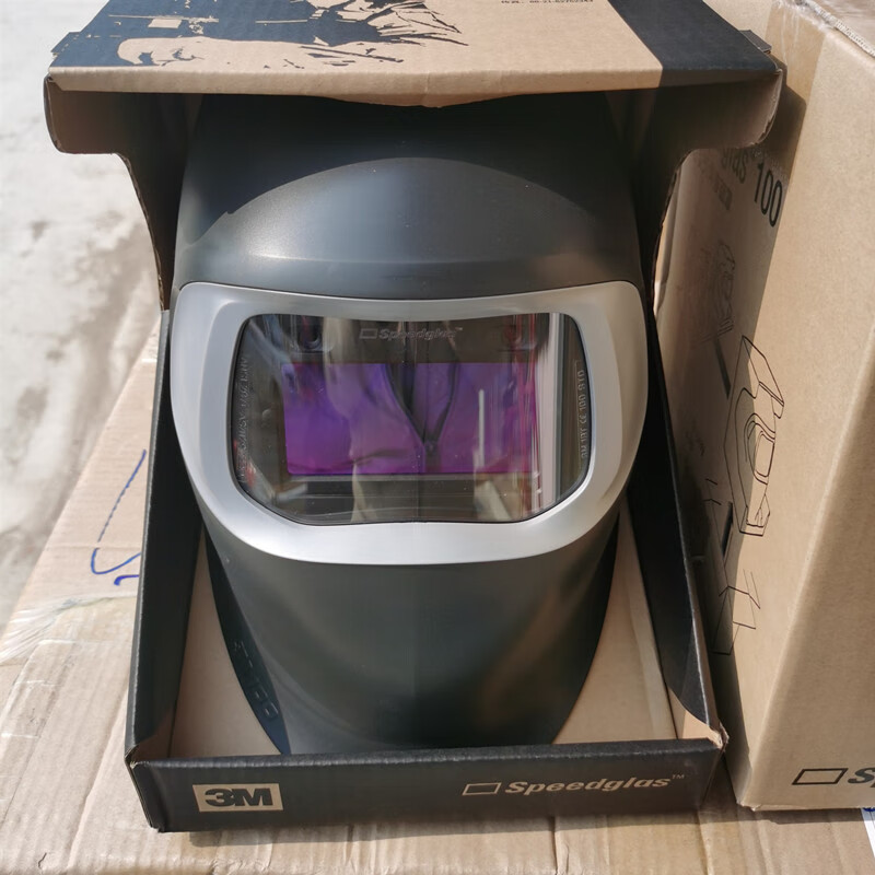 3m100v自动变光焊帽焊接面罩电焊面具氩弧焊强光焊工面罩烧焊头盔 3m