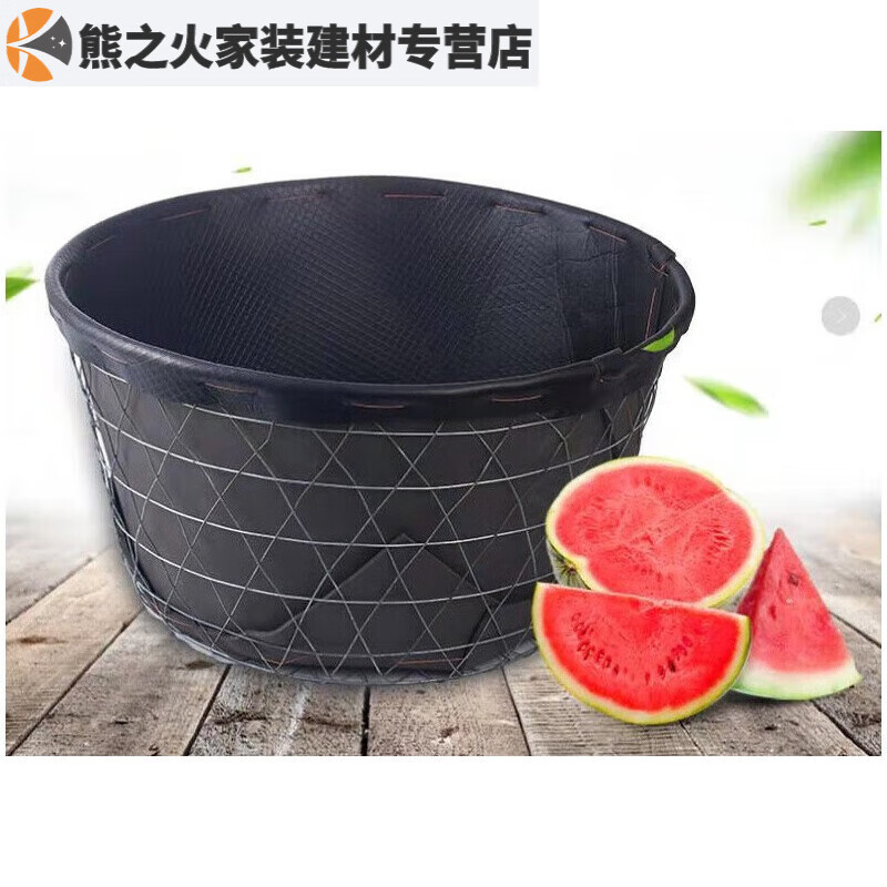 加厚西瓜箩筐铁丝箩筐钢丝加厚摆摊瓜果篮水果蔬菜收纳容器强 白色