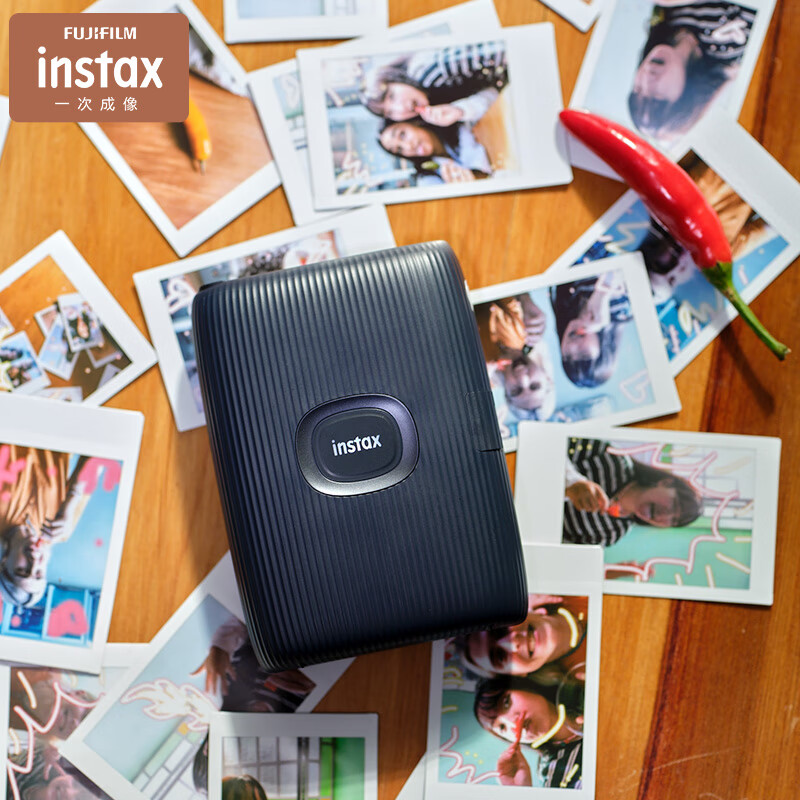 富士instax mini link3 一次成像拍立得手机照片打印机口袋式便携打印机旅行送闺蜜女友情人节生日礼物 【太空蓝】 套餐一【标配+相纸20张】