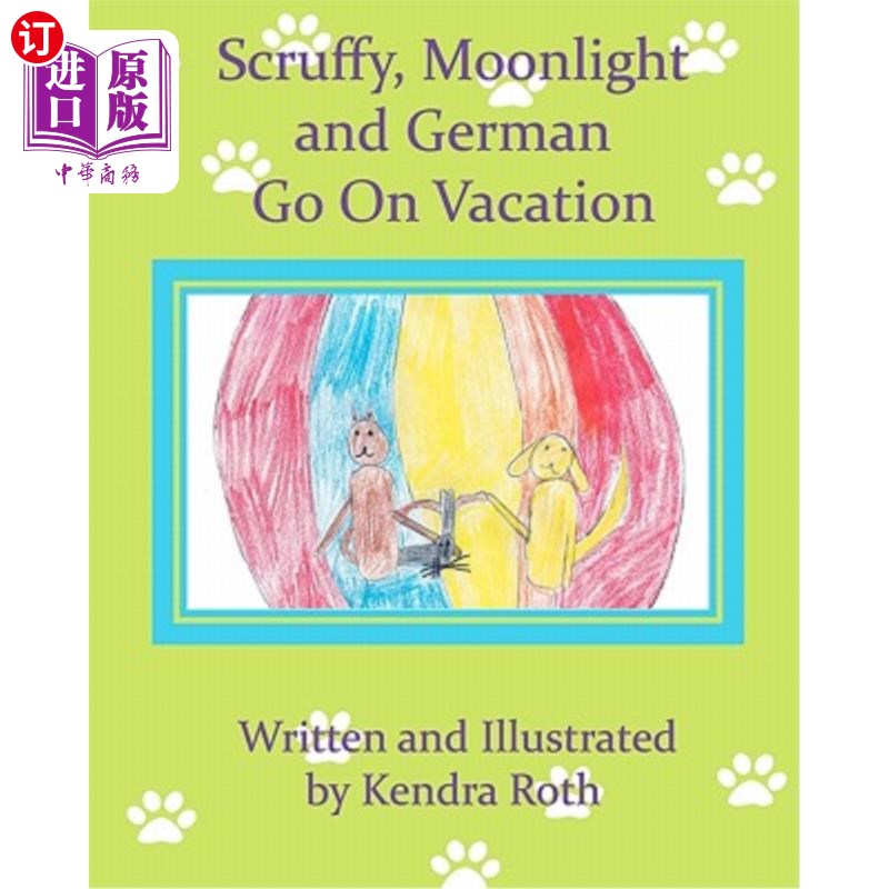 海外直订scruffy, moonlight, and german go on vacation 邋遢,月光