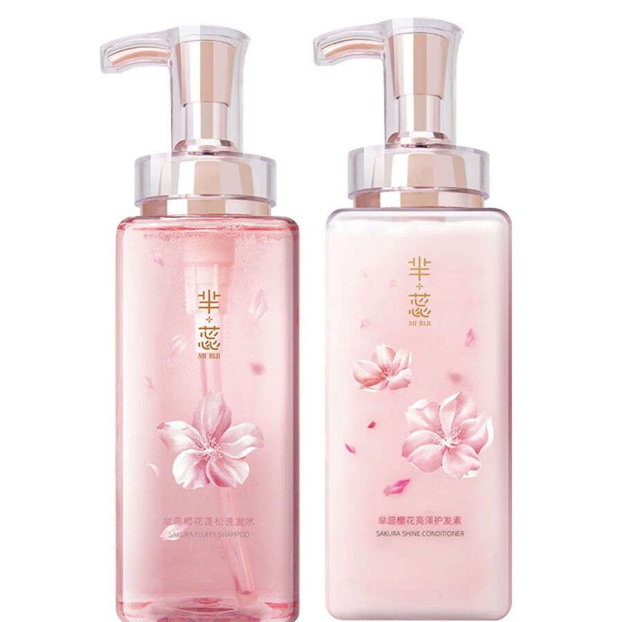 芈蕊樱花系列洗发水护发素500毫升柔顺蓬松洗发水 樱花洗发水1瓶
