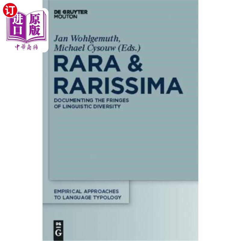 海外直订rara & rarissima: documenting the fringes of linguistic