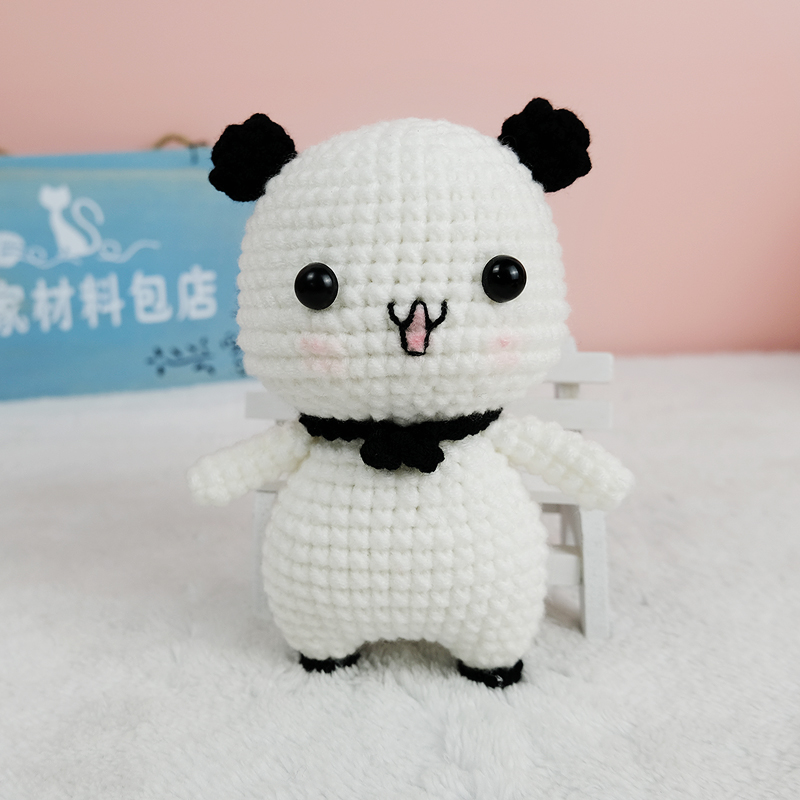 成品手工编织玩偶自制挂件钩针毛线手作diy材料包成品送男友制作礼物
