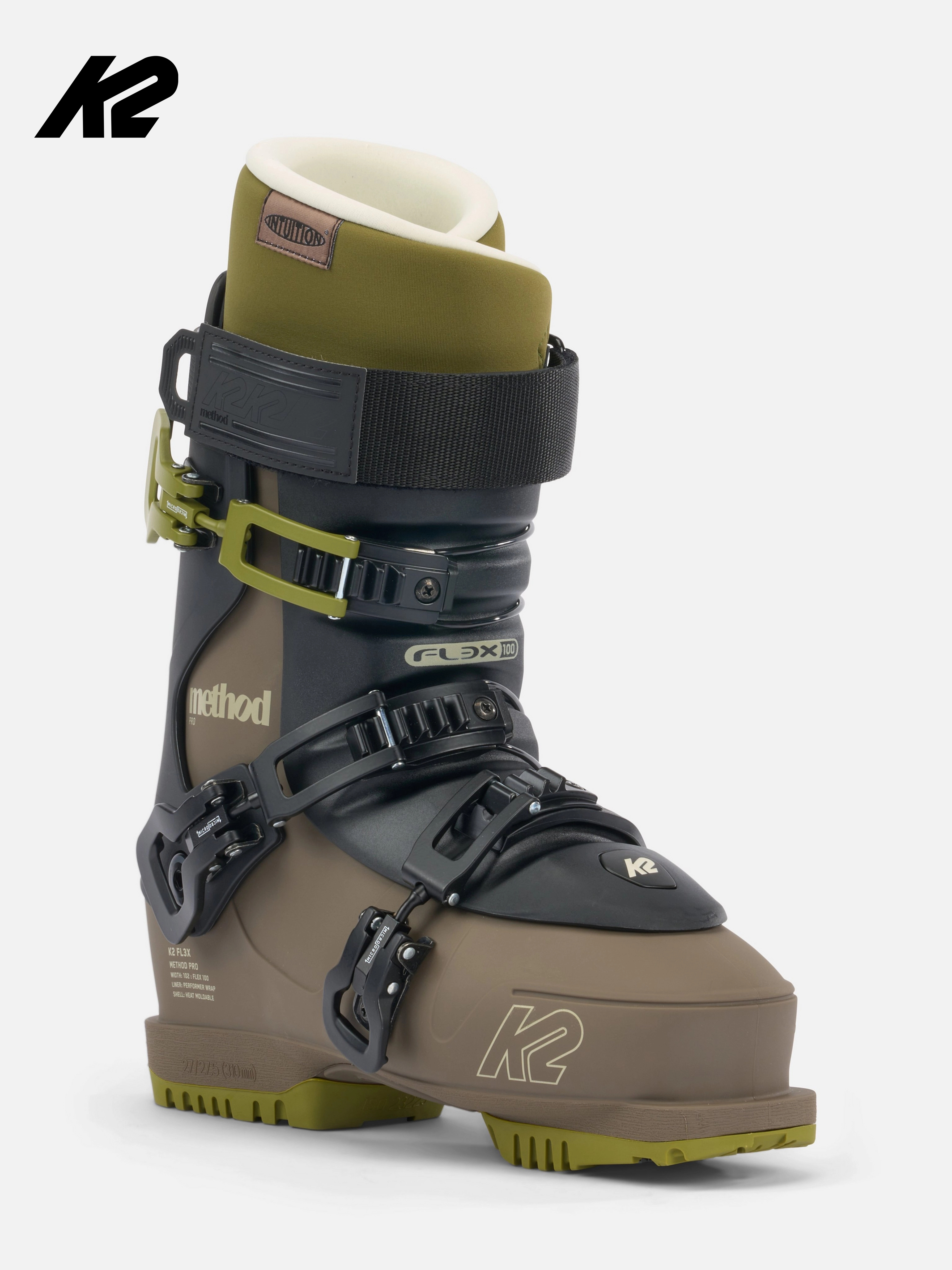 澳颜莱双板自由式雪鞋k22024 k2 ft 美国 method pro 自由式双板滑雪