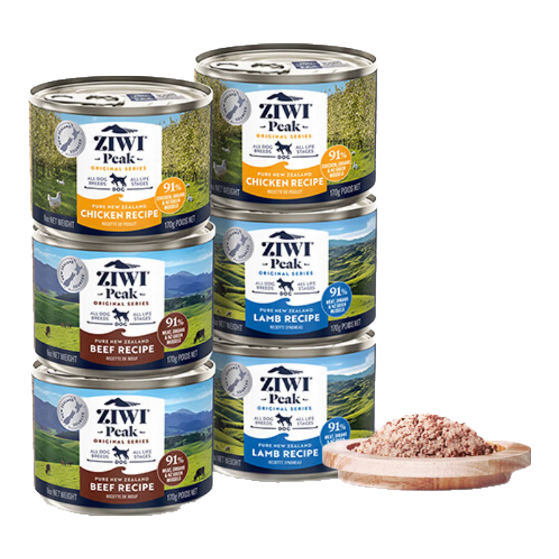滋益巔峰（ZIWI）狗罐頭170g*6牛肉雞肉羊肉主食濕糧成犬幼犬通用新西蘭原裝進(jìn)口