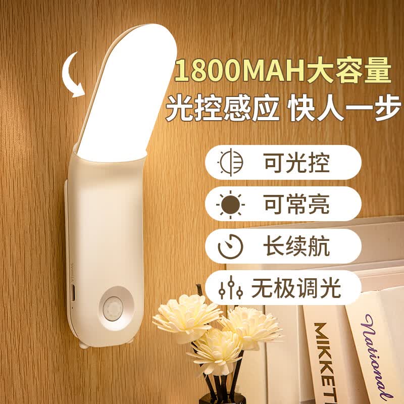 酷火床头灯小夜灯阅读卧室护眼充电壁灯磁吸人体感应灯led宿舍灯触摸怎么样,好用不?