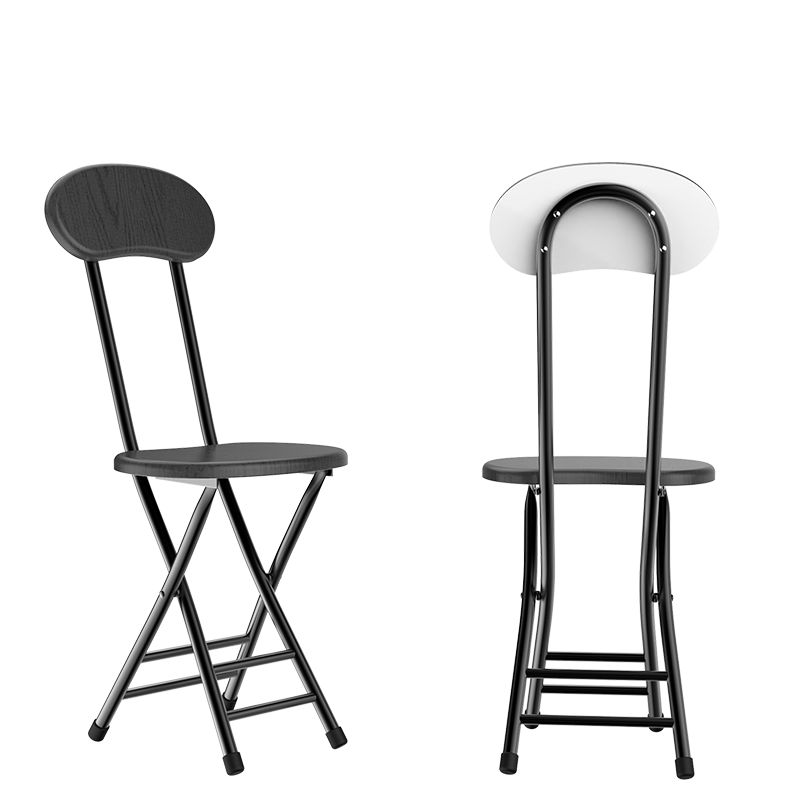 奥凯弗 折叠椅便携式餐椅休闲椅成人椅家用圆椅高椅户外折叠靠背椅子