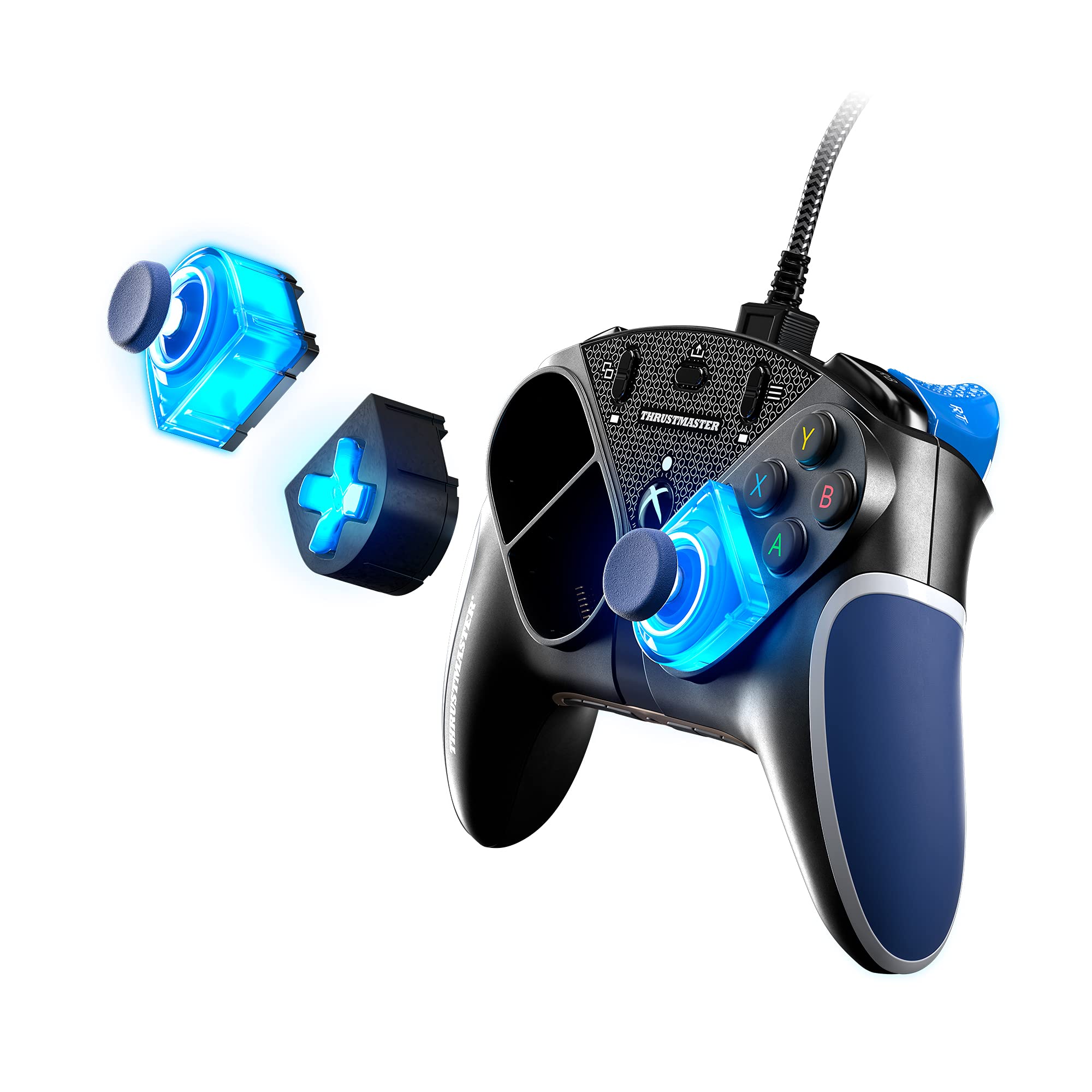 ͼ��˼�أ�THRUSTMASTER�� eSwap X��Ϸ�ֱ� LED��ɫˮ���� ģ�黯�ɻ� 16���ɱ�� USB�������� ֧��Xbox Series X/S/PC 306.95Ԫ