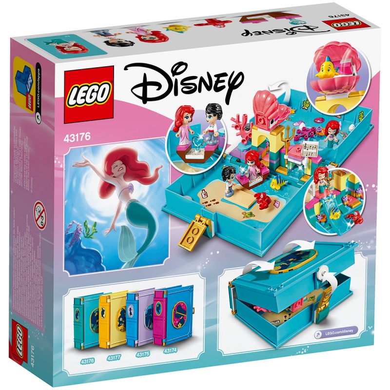 lego乐高43176爱丽儿的立体故事书大冒险迪士尼系列儿童女孩拼装积木