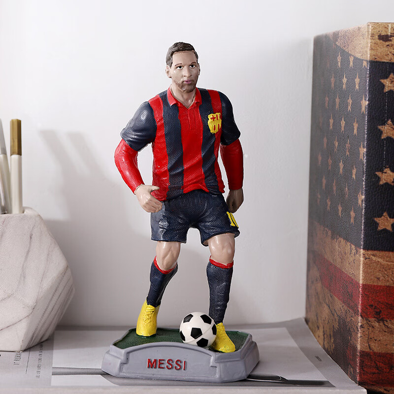 c罗梅西手办限量版公仔人偶模型收藏雕像玩偶男生礼物 梅西【高约23】