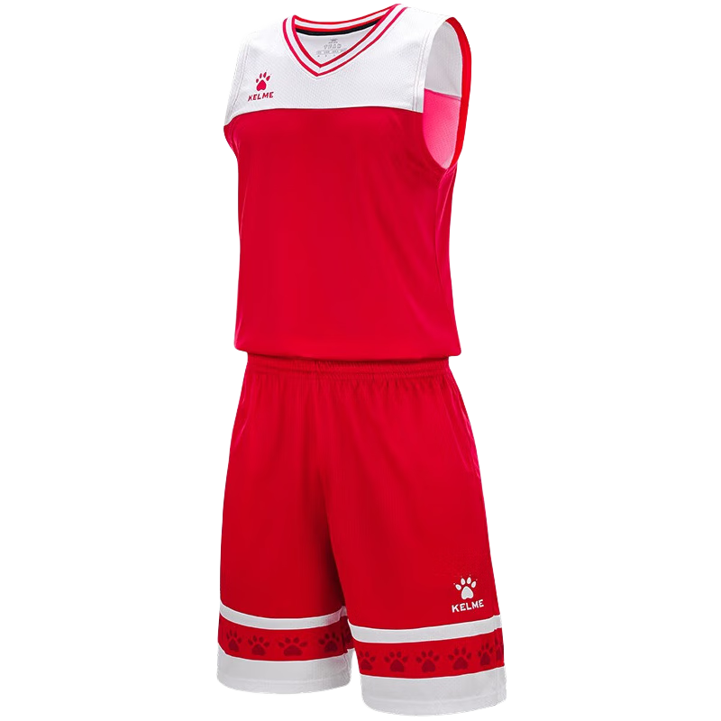 KELME/卡爾美籃球服套裝男士定制隊服比賽球衣透氣大學(xué)生隊服印號 黑白 2XL
