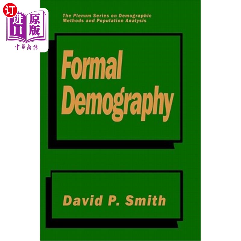 海外直订formal demography 正式人口统计学