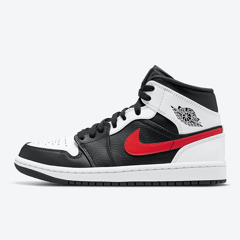 耐克(nike) jordan 1 aj1 乔1男子高帮篮球鞋 554724 黑白红勾554724