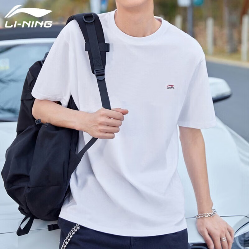 李宁(li-ning)短袖t恤男夏季运动衣服饰男装户外速干上衣跑步健身投