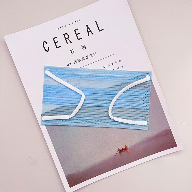 口罩轻薄透气一层二层薄款透气两层防晒高颜值易呼吸单层极薄 泡泡纱