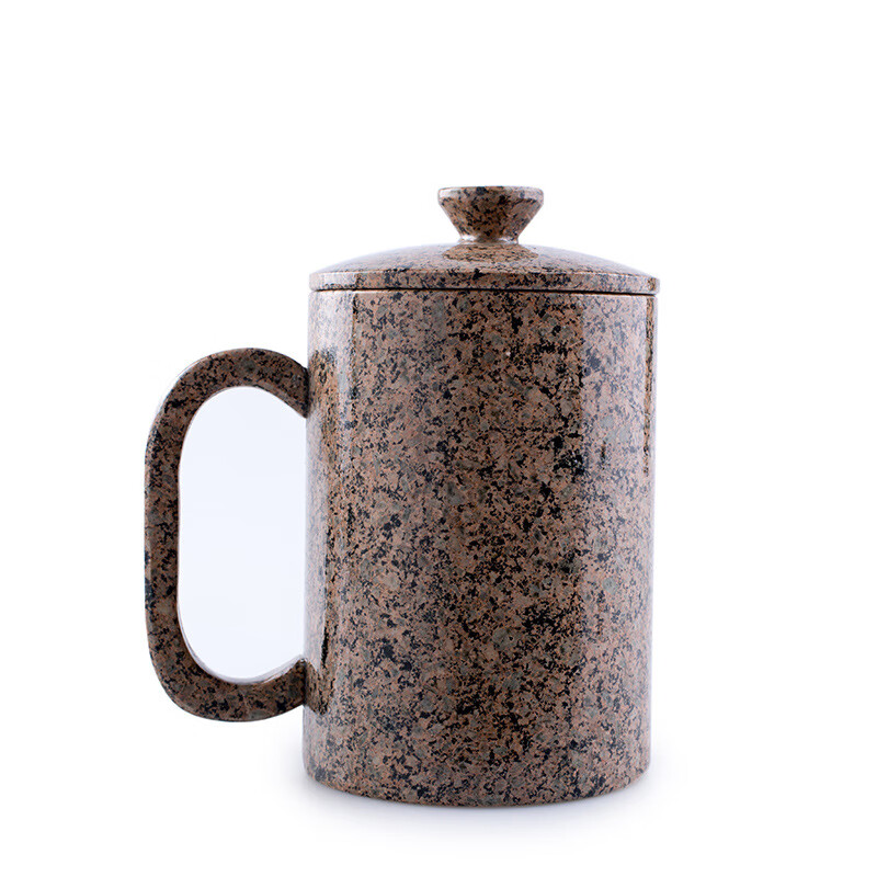 青天问月中华麦饭石水杯个性马克杯带盖喝水杯子下午茶杯泡茶杯内蒙古礼品 凤雕1个400ml 常规