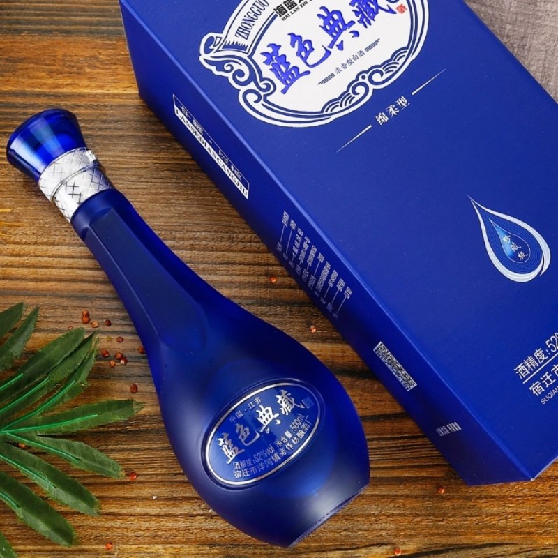 海蓝之星52度500ml*6瓶整箱镇海蓝之星蓝色典藏浓香型白酒 1箱6瓶
