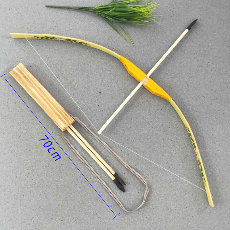 图颖儿童弓箭玩具木制射击玩具神龙传统弓箭射击儿童玩具 神龙弓