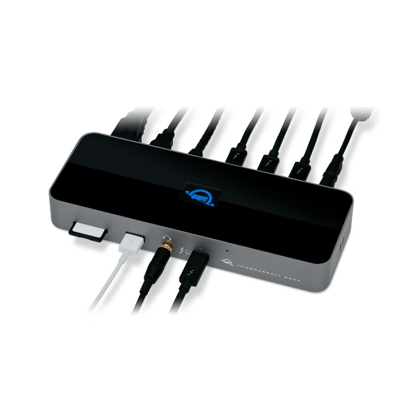 OWC雷电4 DOCK 多接口扩展坞 集线器 USB/SD/网口/耳机扩展兼容MAC雷电3接口充电90W支持双4K单8K视频传输