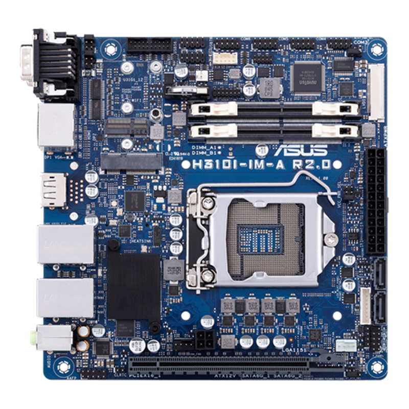 华硕 h310m-im-a i7/i5/i3 lga 1151 m.2 工控主板  h310i-im-a r2.