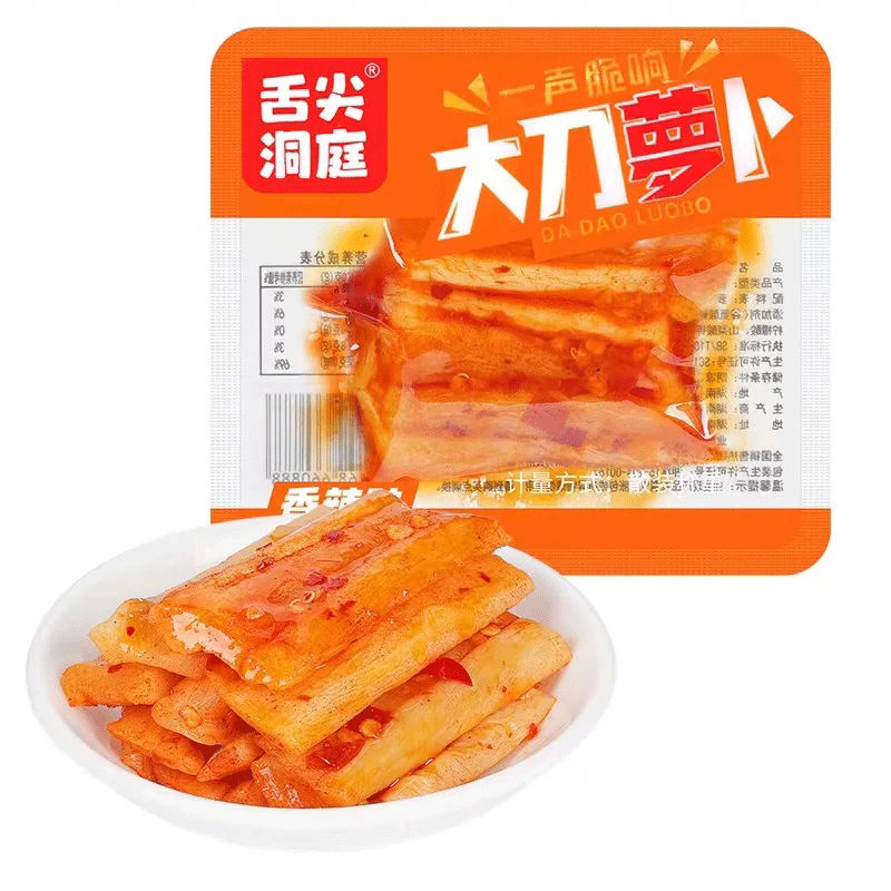 舌尖洞庭大刀萝卜条够脆开味下饭菜湖南特产小包开袋