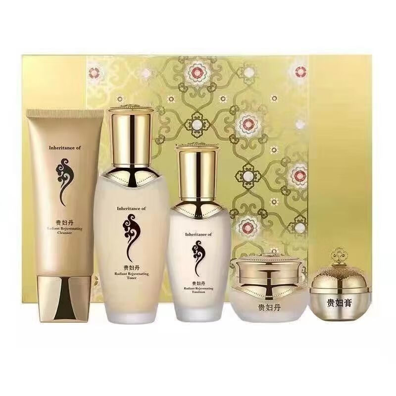 欧春秀贵妇丹五件套盒护肤品补水保湿变白提拉紧致保湿化妆品 欧春秀
