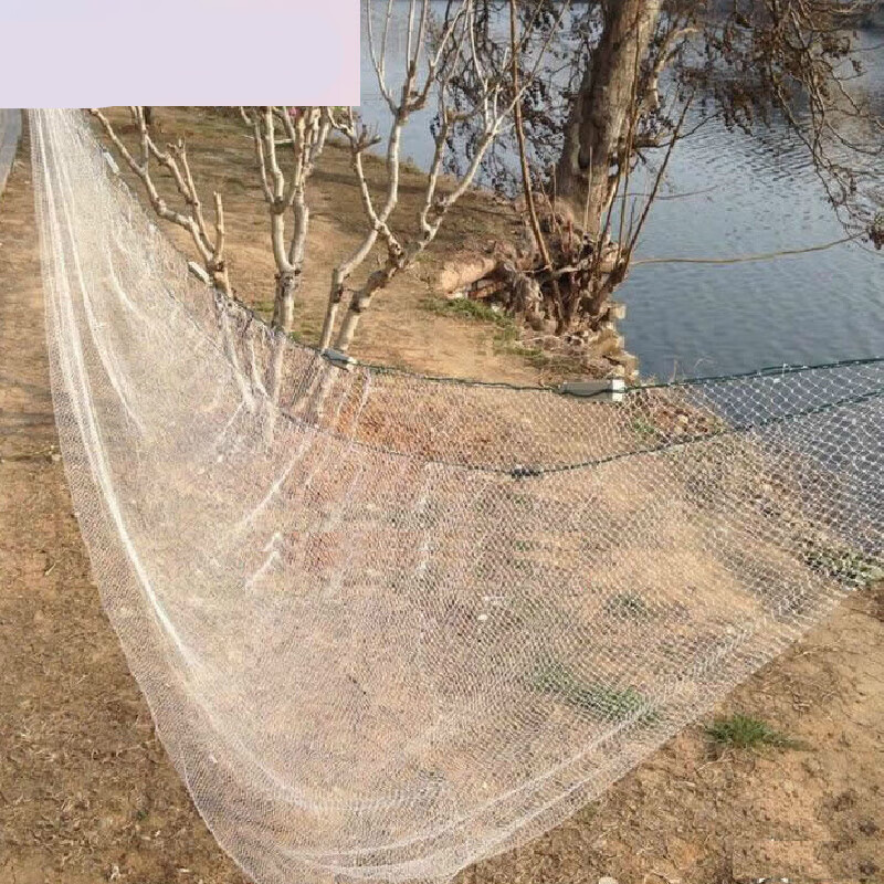 创京懿选老式月亮网3米4米5米高夹夹网尼龙线挑网码头网竹竿网赶渔网