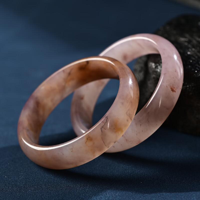 帛灵新疆金丝玉香芋紫国风冰飘紫罗兰手镯女款意境镯子天然玉石 天然