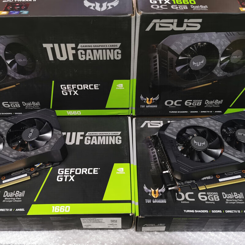 华硕华硕1660 tuf gaming 6g d6 盒装 99新 两年保 直播吃鸡游戏显卡