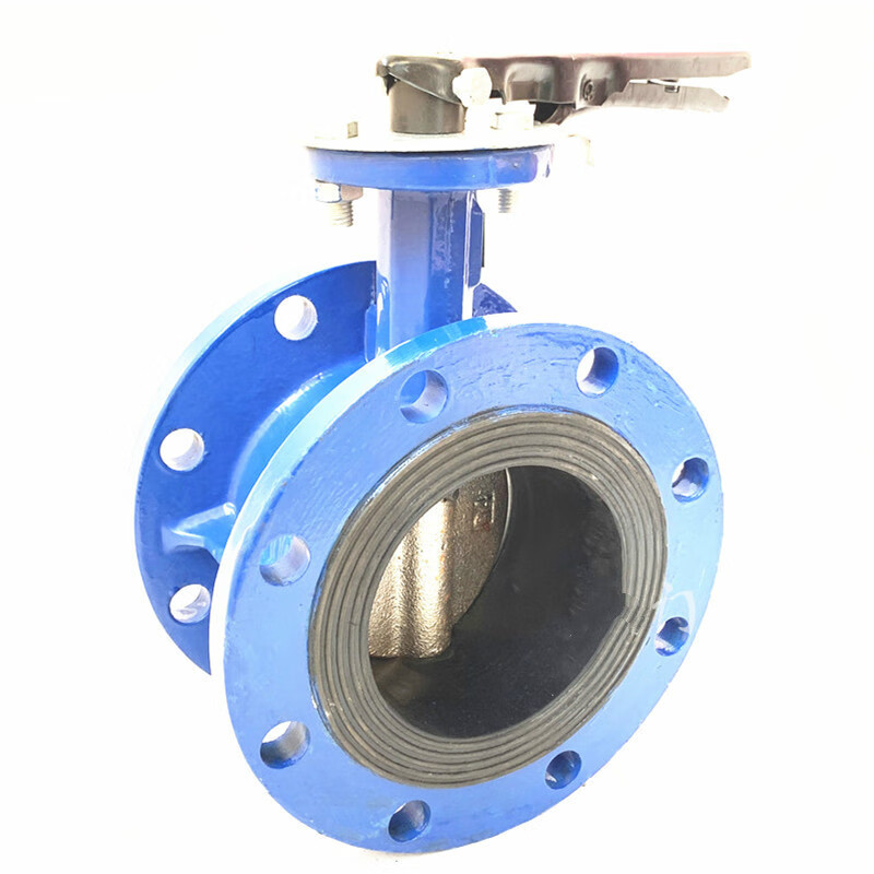 d41x-16手柄法兰蝶阀 手动软密封蝶阀dn50 65 80 100 125 150 不锈钢