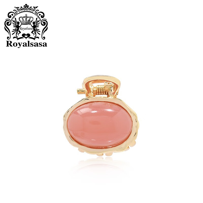 莎莎色彩碰撞糖果色系列刘海夹少女韩版气质抓夹简约ins发饰 蜜桃粉pi