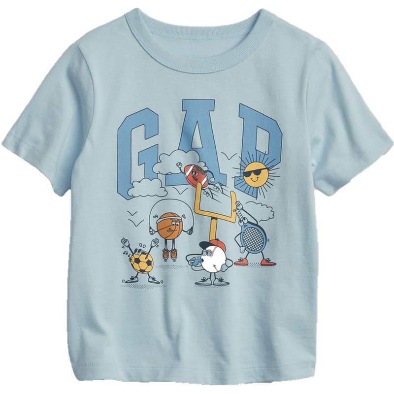 【布莱纳】Gap男女幼童纯棉印花短袖T恤：价格走势、评测分享
