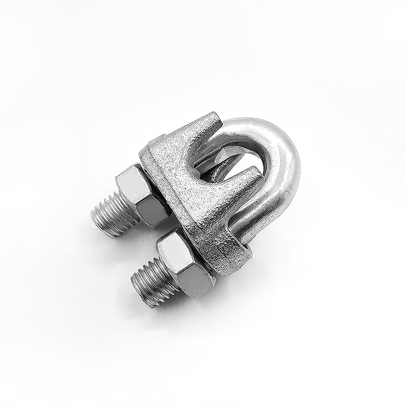 钢丝绳卡头镀锌铁u型夹头锁扣卡子卡扣绳夹元宝卡头轧头m2/3-m32 m3
