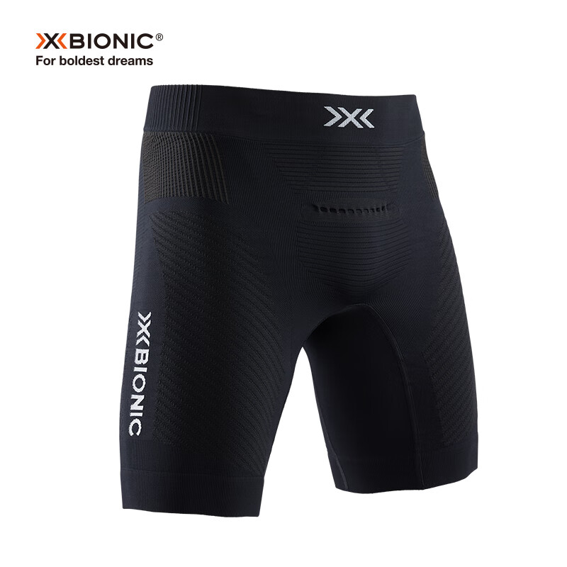 XBIONIC全新4.0优能速跑男士运动短裤吸湿排汗功能内衣跑步户外X-BIONIC 【短裤】猫眼黑/极地白 L