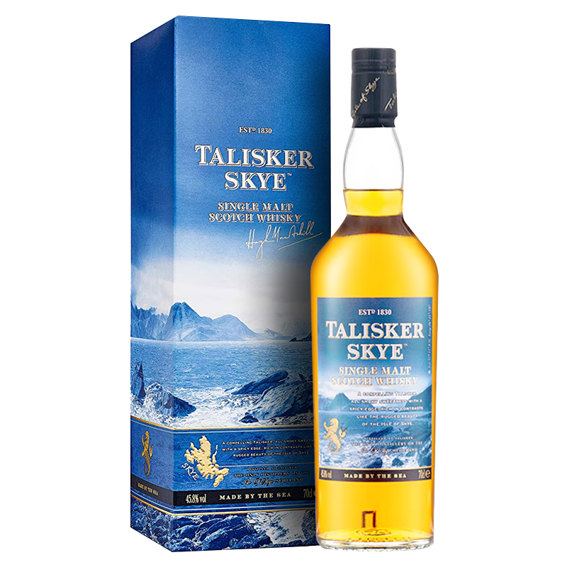 TALISKER 泰斯卡 行货 泰斯卡 Talisker 苏格兰岛屿产区单一麦芽威士忌洋酒 泰斯卡10年 700mL 1瓶